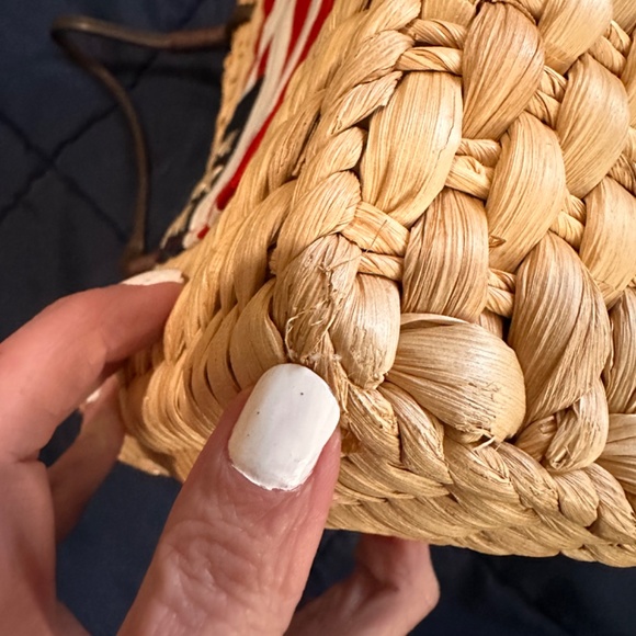 Sonoma Life Style Purse American Flag patriotic woven cute handbag for July 4th - Picture 8 of 8